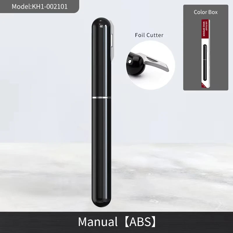 Tire-bouchon 2 en 1 en acier inoxydable – Ouverture facile à air, design élégant et écoresponsable