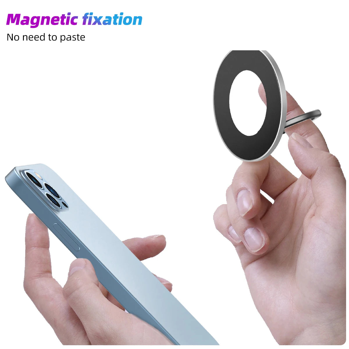 Anneau, Bague magnétique pour téléphone portable ANMONE, compatible avec iPhone 12, 13, 14 Series, MagSafe Perfect Cell Phone Grip, Support de déclinaison