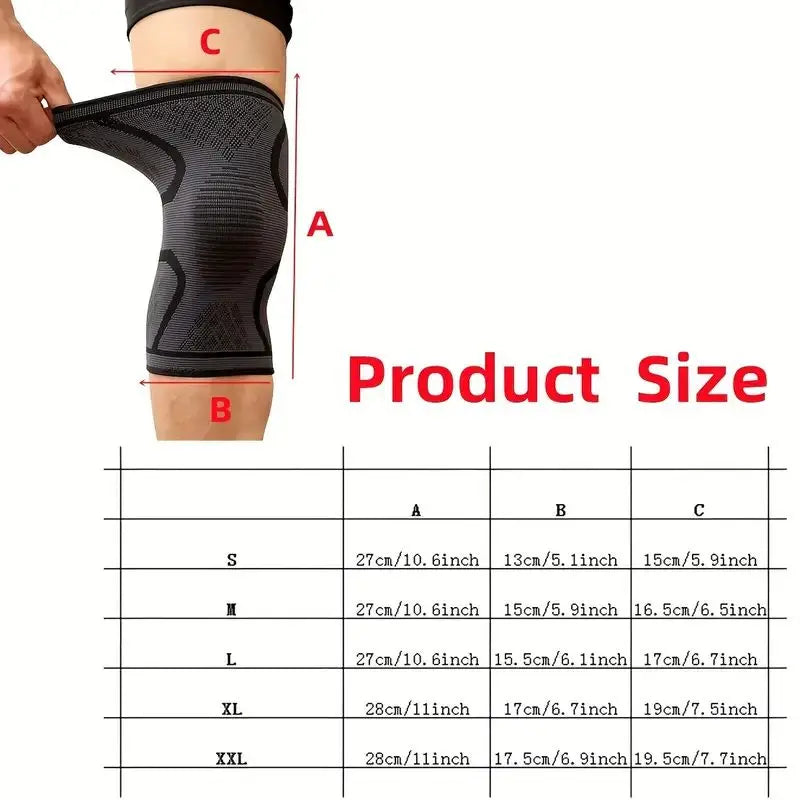 1Pcs Nylon Elastic Sports Knee Pads Fitness Running Cycling Basketball Volleyball Knee Support Brace