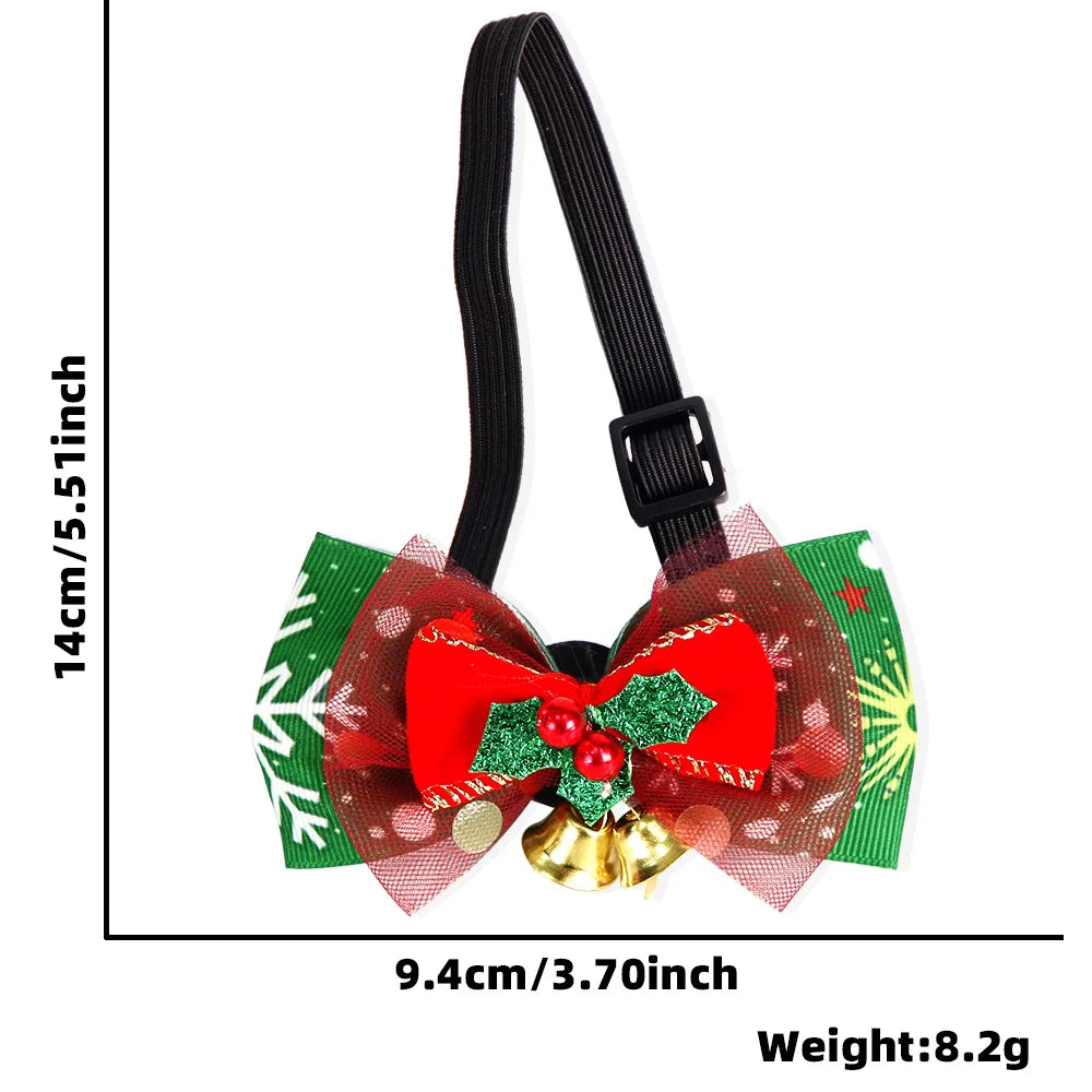 Collier décoratif pour animaux de compagnie, père Noël, wapiti, chat, chien