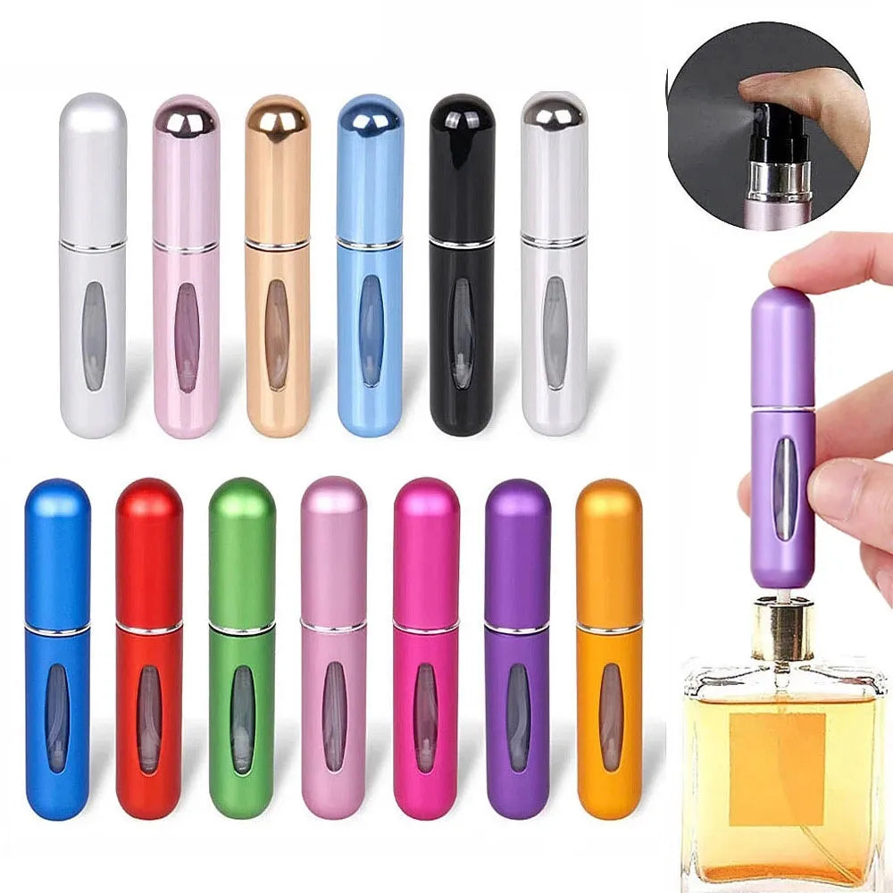 Mini vaporisateur en aluminium, Atomiseur de parfum portable 8/5ml, contenant liquide pour cosmétiques