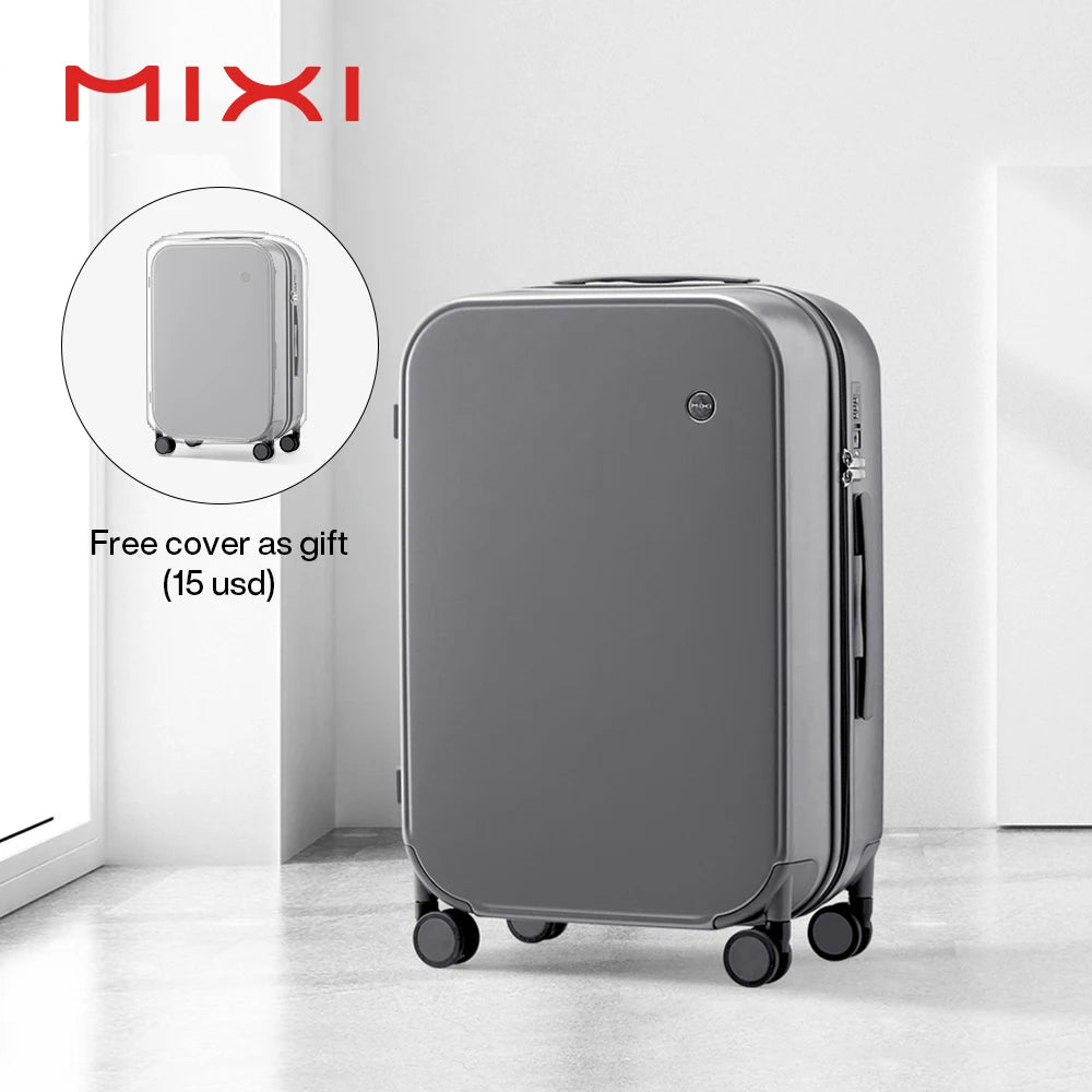Valise Mixi 2023 – Bagage à main 18'' / 20'' avec cadre en aluminium et compartiment pour ordinateur portable