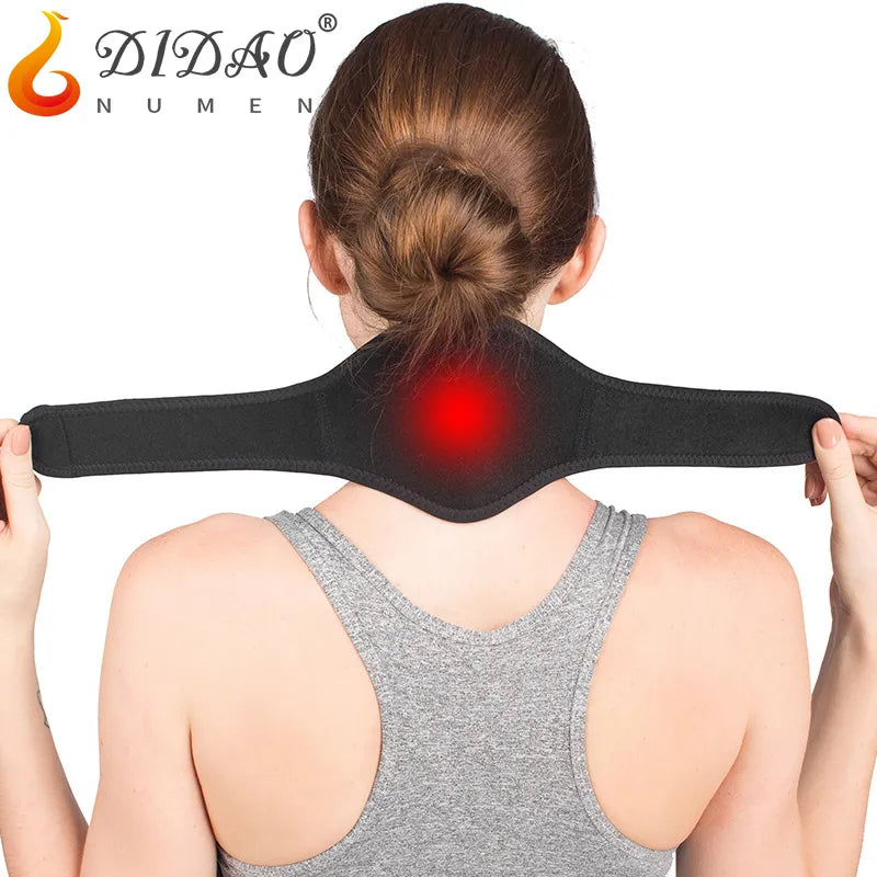 Self-heating tourmaline cervical orthosis, round band, health care, cervical spondylosis, magnetic therapy, cervical cushion, oto institutes