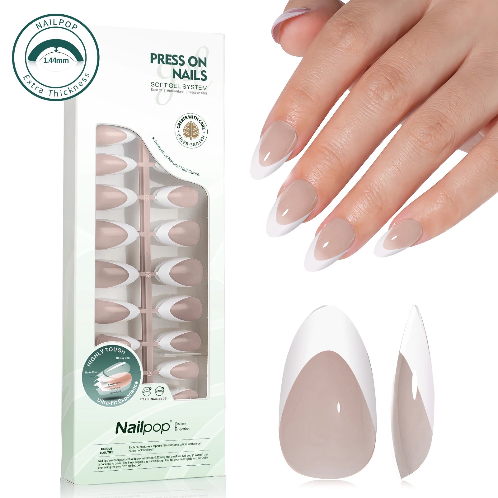 Press On Français Ultra Fit 140 pcs