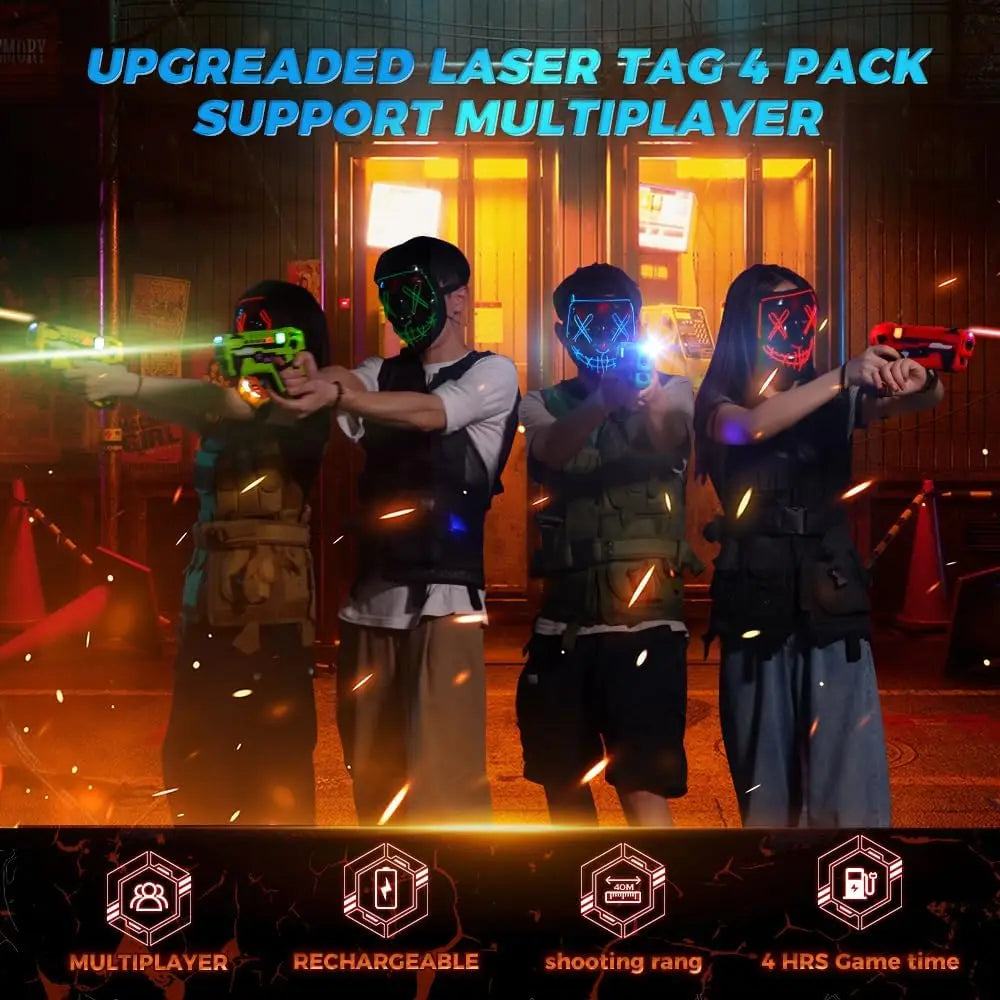 Gun, VATOS Kids Laser Gun Battle Game, Electric Infrared Toy Guns, Infrared Laser 