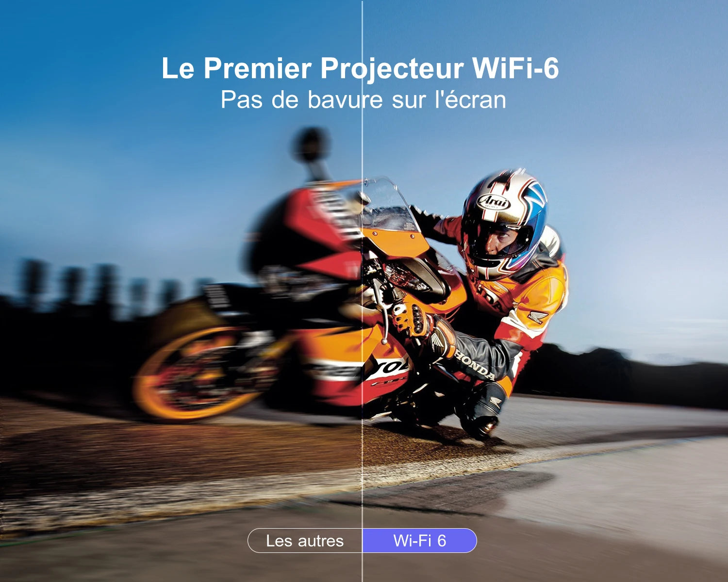 Projecteur Vidéo WiMiUS P62 1080P – Home Cinéma Portable WiFi6 Bluetooth