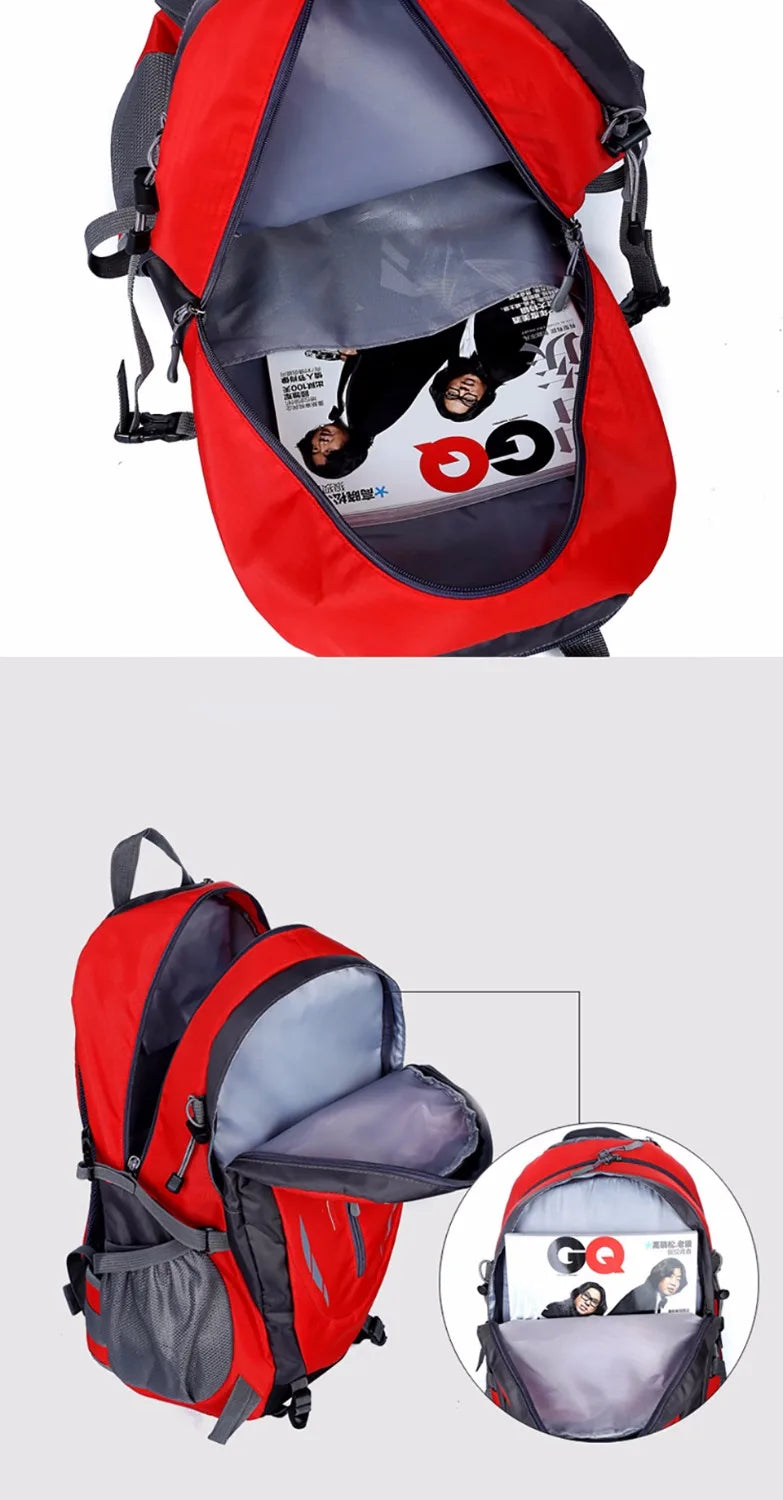 Sac à dos de camping de qualité pour hommes et femmes, sac à dos de randonnée, sac de sport, sac à dos de voyage en plein air, équipement d'escalade de montagne Trekk, 45l