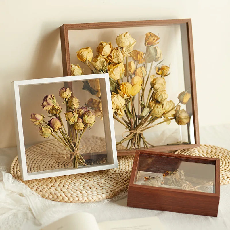 Shadow Box Frames, Bouquet Display, Flower Case, 3D Picture for Crafts, Memories Memory, Clear Photo Frame, 4cm