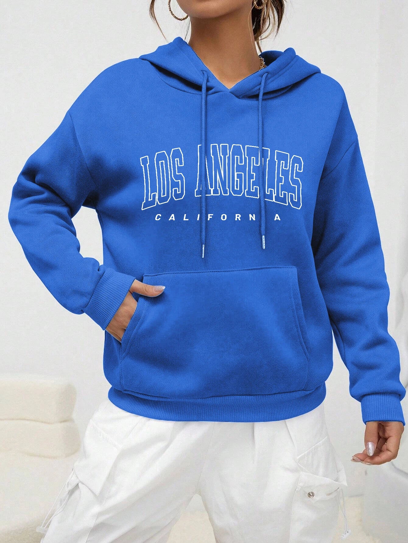 Sweats à capuche Style américain sweat à capuche décontracté Hip Hop Los Angeles Art lettre conception femmes