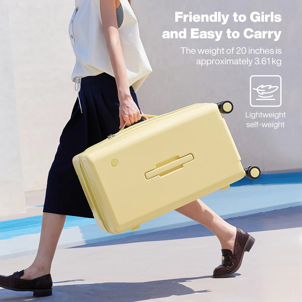 Valise Mixi M9301 – Grande capacité, 24 et 26 pouces, PC, roulettes pivotantes, serrure TSA, unisexe