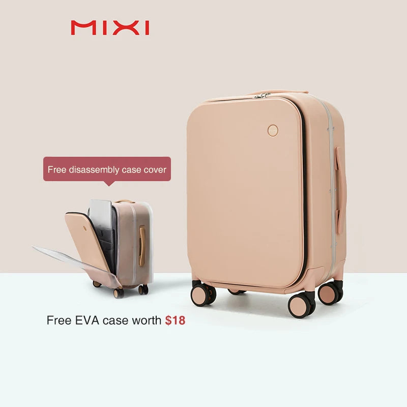 Valise Mixi M9260 – Bagage à main 18'' / 20'' / 24'' avec cadre en aluminium, Design breveté