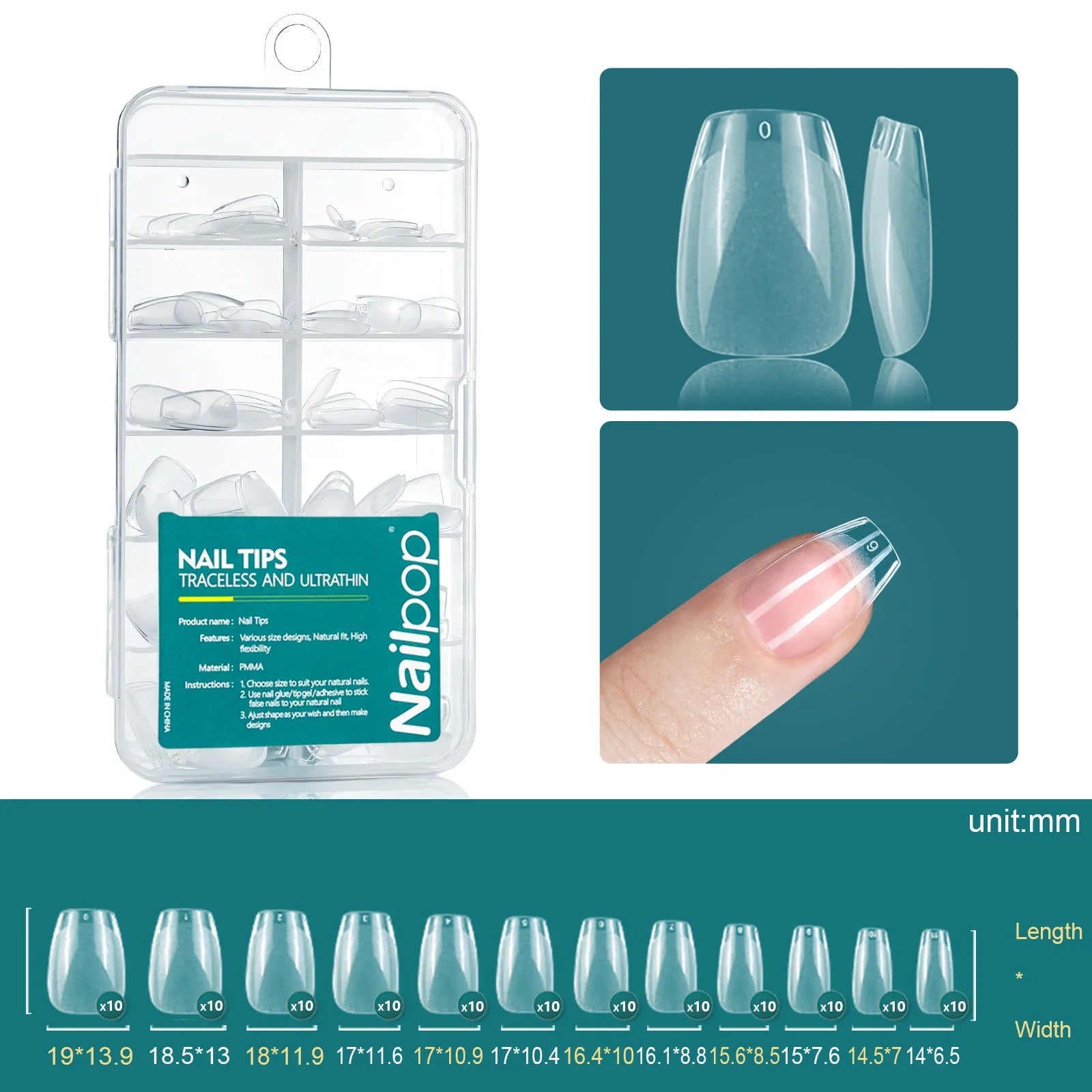 Capsules Ongles Gel Souple Full Cover 120 pcs