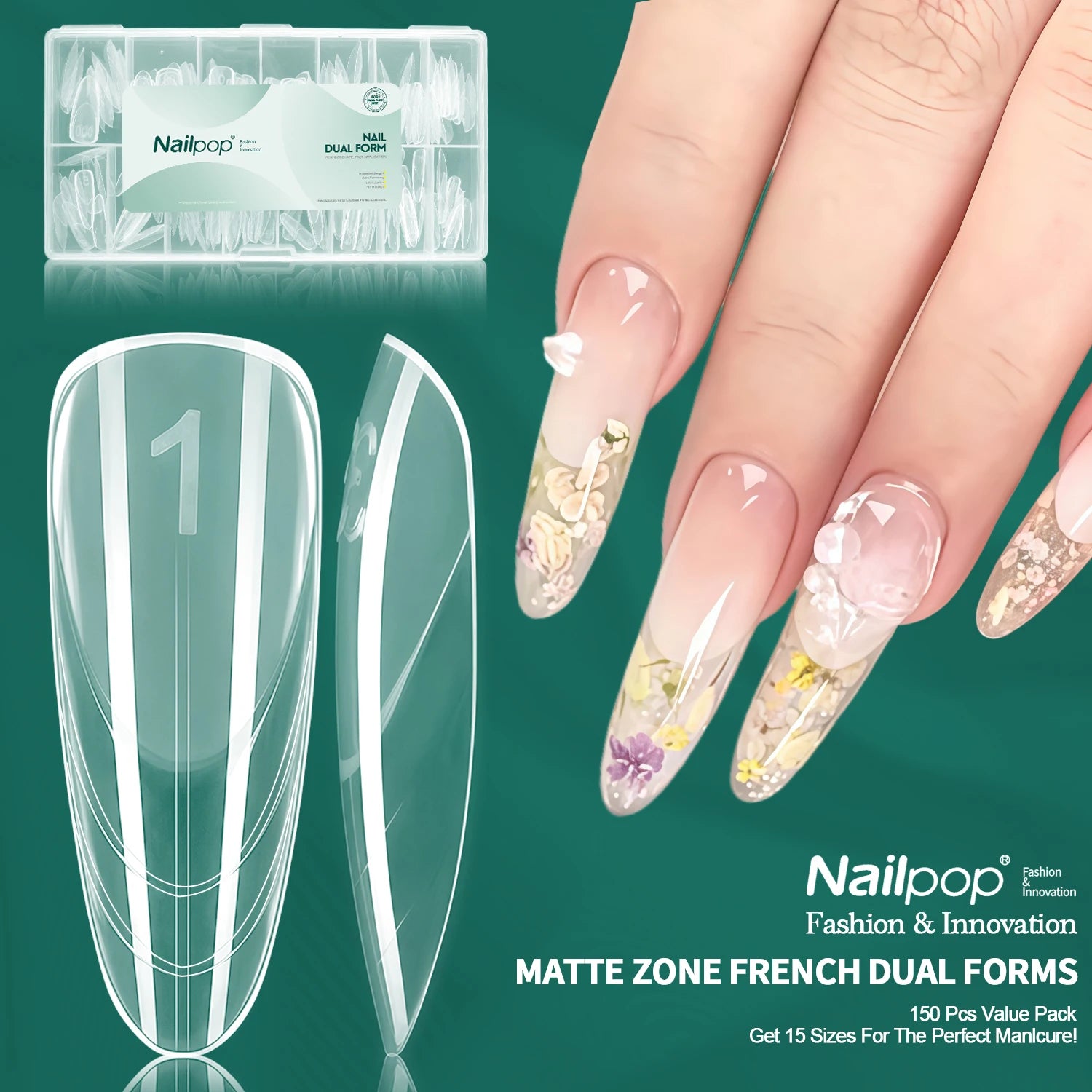 French Zone Nail Dual Forms 150 pcs