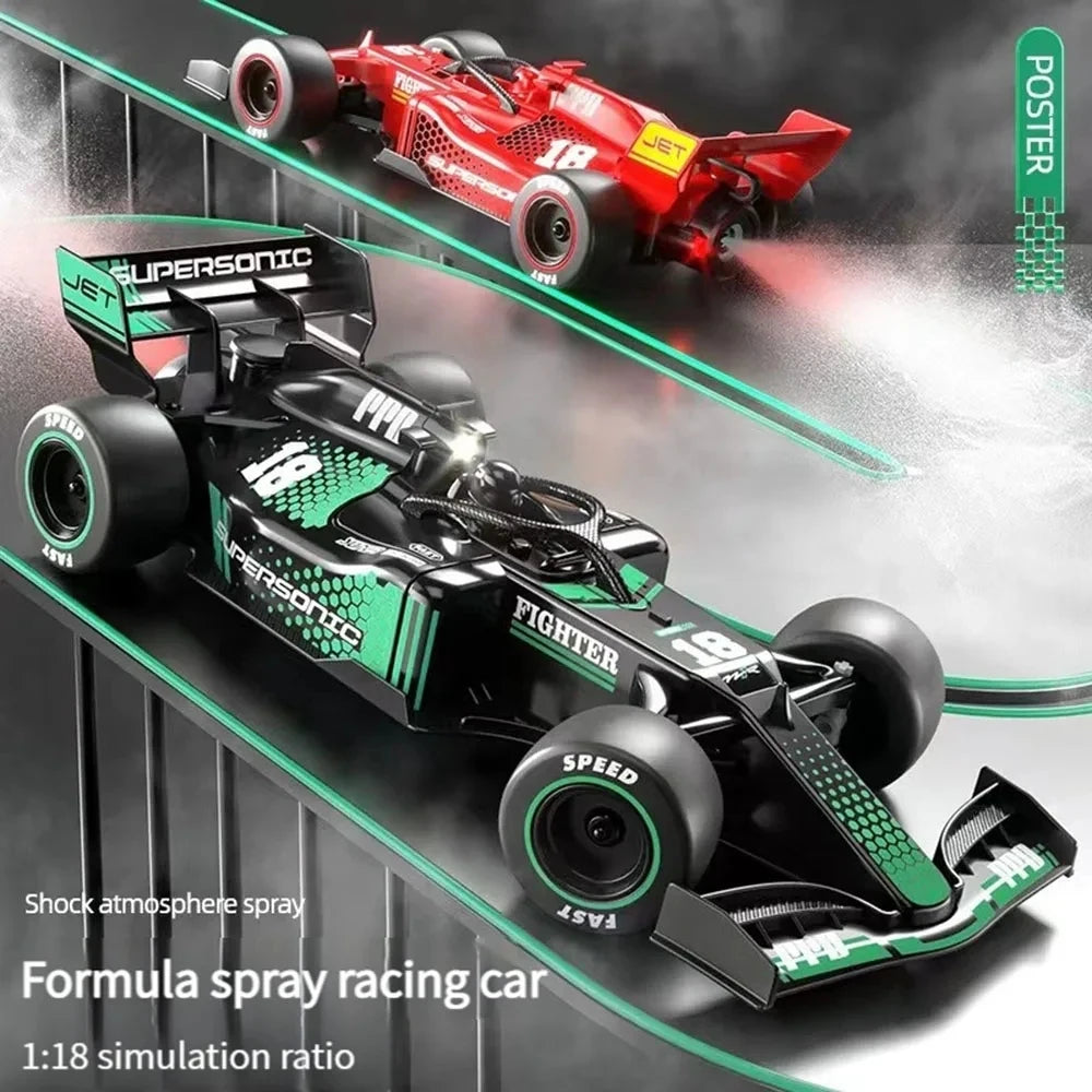 F1 Remote Control Racing Car for Kids, 1:18 Formula Model, High Speed ​​Drifting Sports Car, Birthday Gift for Children 