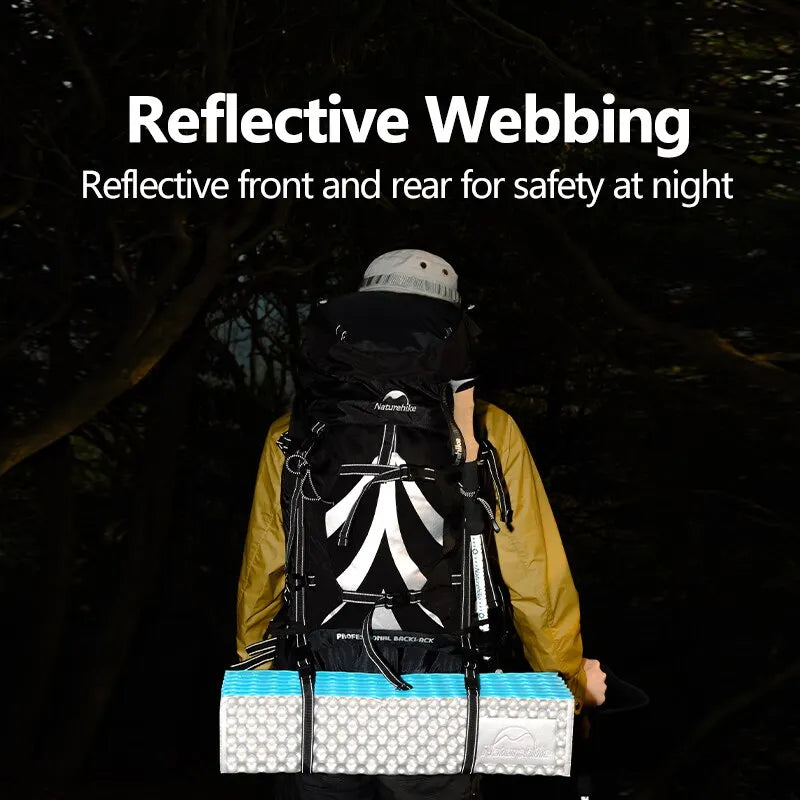 Natureifa 70L Men's Ergonomic Camping Backpack Large Capacity Hiking Bags with Rain Cover Outdoor Travel Trekking Backpacks