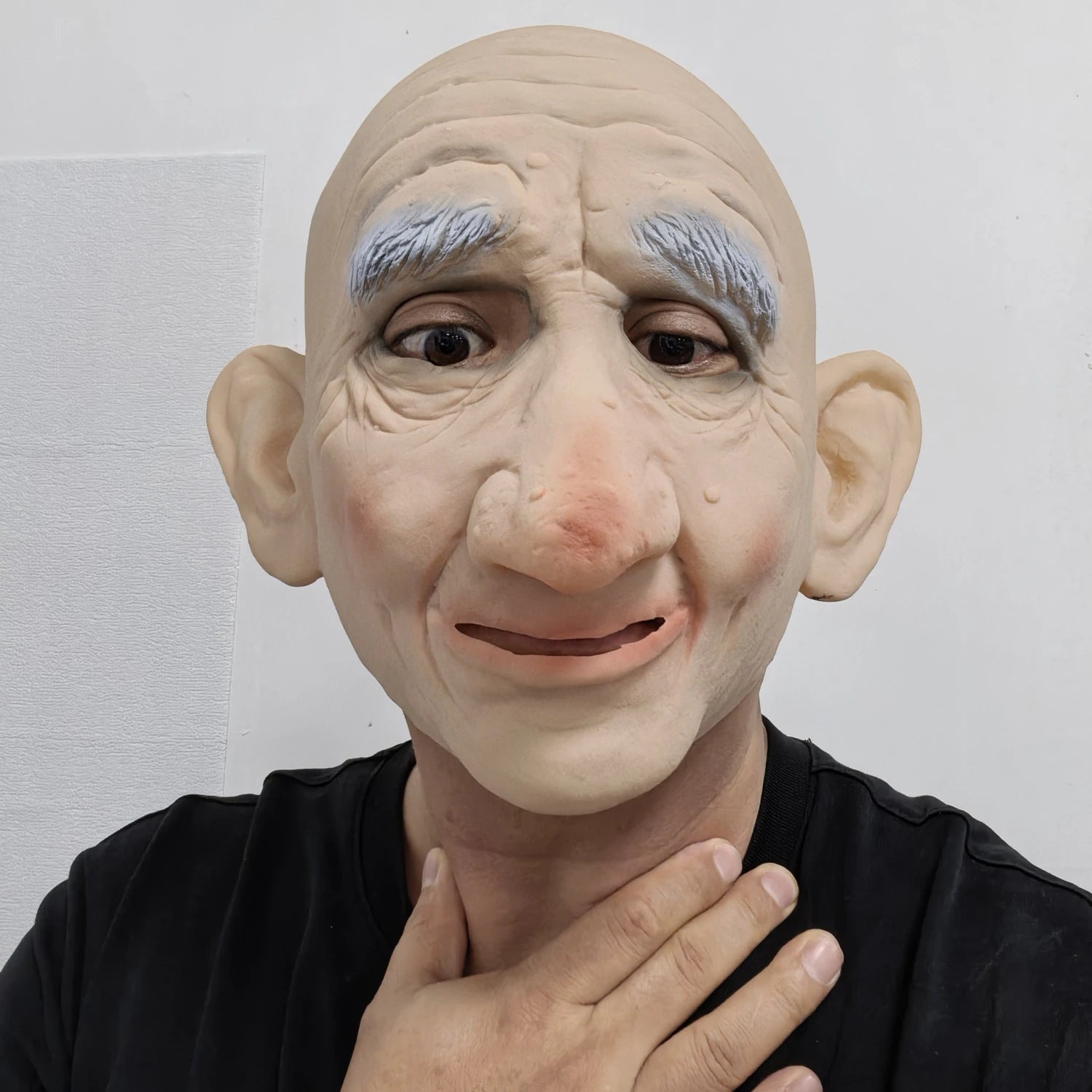 Super Soft Latex Old Man Mask – Moving Mouth – Ideal for Shows & Parties